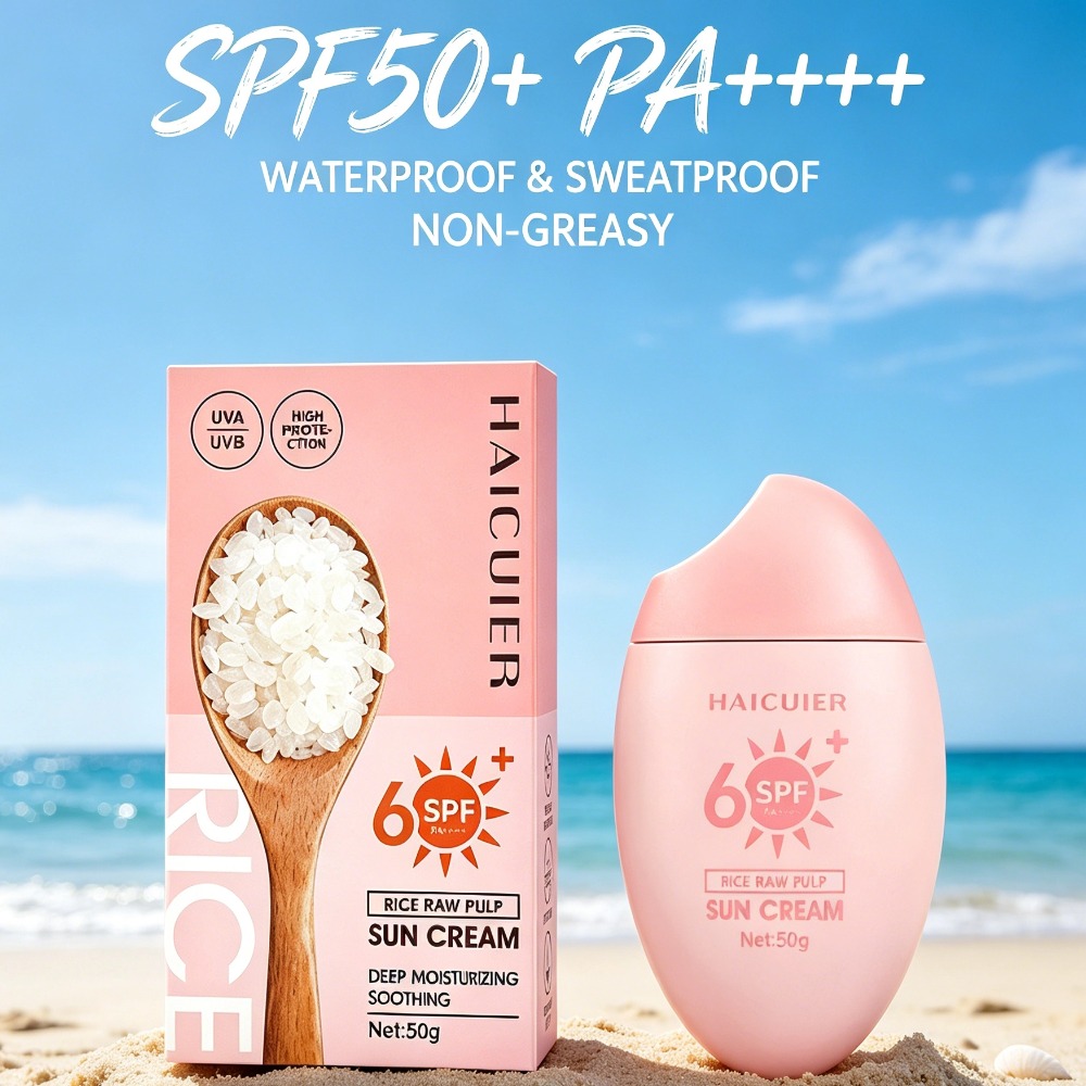 Spf 50 Sunscreen - SPF50+ 썬스크린 라이스 원료 펄프 보습