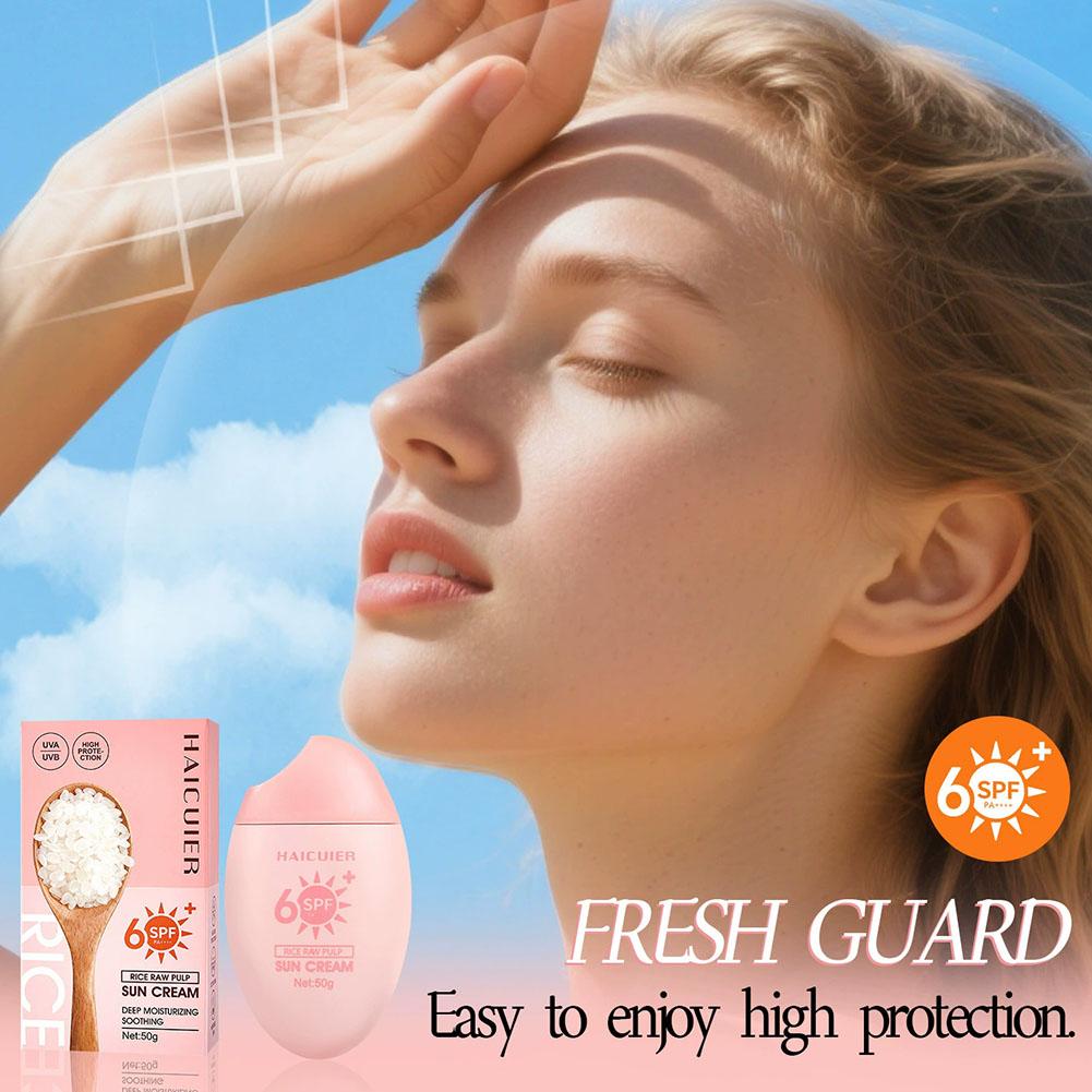 SPF50+ 썬스크린 라이스 원료 펄프 보습 방수 자외 - Spf 50 Sunscreen 리뷰 및 가격